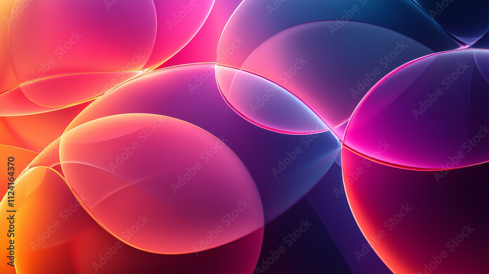 interconnected glowing orbs in shades of pink and purple against a deep blue background create an abstract visual feast interconnected glowing orbs in shades of pink and purple against a deep blue background create an abstract visual feast