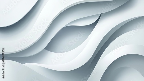 Obraz na płótnie Abstract smooth light gray geometric design with futuristic minimal elements – subtle vector background w salonie