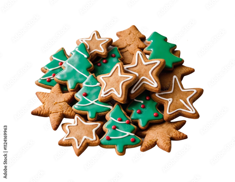 Homemade Christmas Cookies on White Background, Multiple Shapes and Tasty Designs, Christmas Festive Concept. PNG Transparent. Homemade Christmas Cookies on White Background, Multiple Shapes and Tasty Designs, Christmas Festive Concept. PNG Transparent.