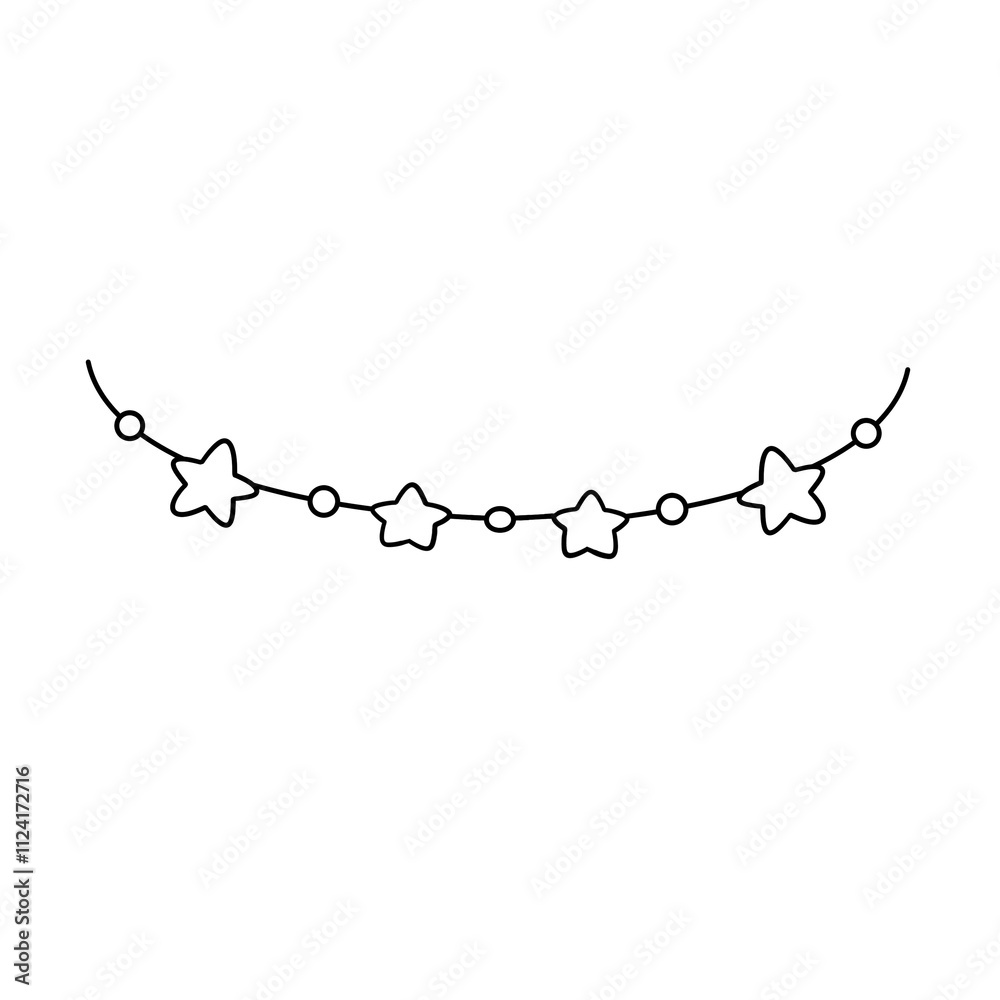 A white background with a black line of stars A white background with a black line of stars