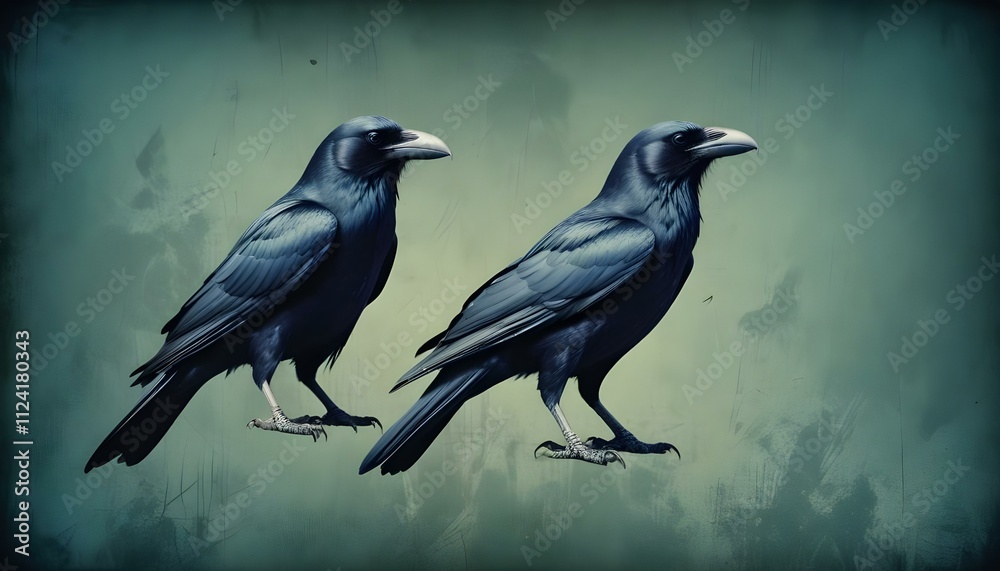 Obraz premium Clear Plain Shiny Warm Soft Vintage Bokeh Cloudy Wave Like Geometric Blue Background or Texture