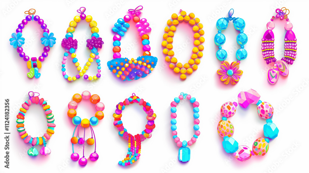 set of colorful confetti isolated set of colorful confetti isolated