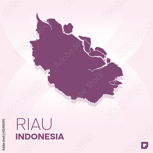 Riau vector map, Vector map of Riau, editable eps, AI files, Vector illustration of Riau vector map