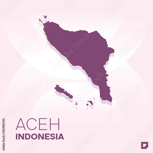 Aceh vector map, Vector map of Aceh, editable eps, AI files, Vector illustration of Aceh vector map
