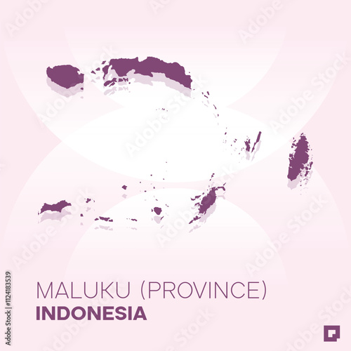 Maluku (province) vector map, Vector map of Maluku (province), editable eps, AI files, Vector illustration of Maluku (province) vector map