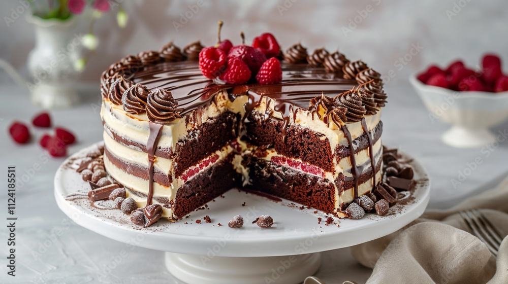 chocolate cake with chocolate chocolate cake with chocolate