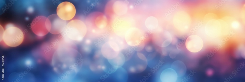 Obraz premium Abstract Blurred Background with Colorful Bokeh Lights for Creative and Artistic Projects