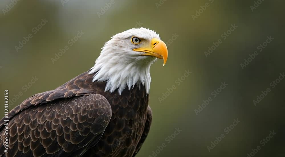 Close-up portrait of an American eagle Close-up portrait of an American eagle