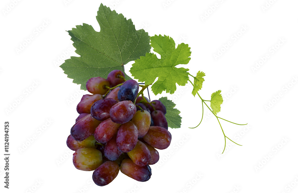 Fototapeta premium there is a bunch of red grapes