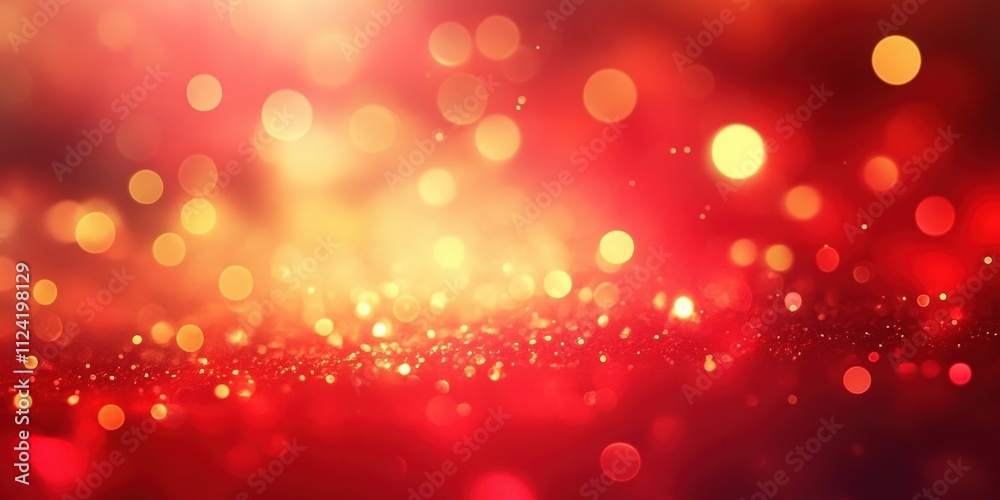 Stunning Bokeh Effect with Red and Gold Light Spots on a Vivid Background for Creative Use in Design Projects and Artworks Stunning Bokeh Effect with Red and Gold Light Spots on a Vivid Background for Creative Use in Design Projects and Artworks