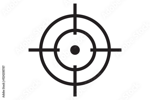 Target vector icon illustration. Set of target icon. Crosshairs icon set. Bullseye symbol collecti