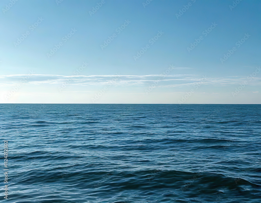 seascape background. sea and sky meet on the horizon. delicate blue color seascape background. sea and sky meet on the horizon. delicate blue color