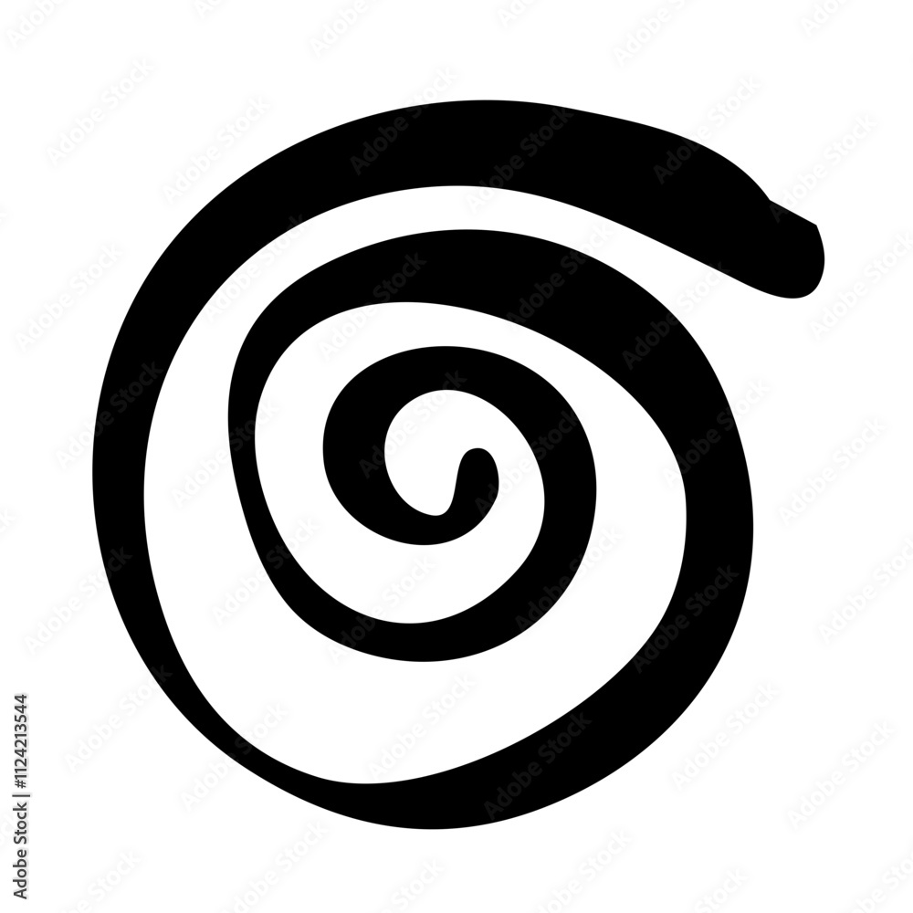 Spiral swirls in abstract geometric pattern Spiral swirls in abstract geometric pattern