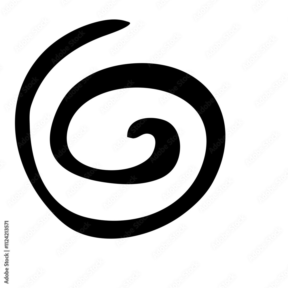 Spiral swirls in abstract geometric pattern Spiral swirls in abstract geometric pattern