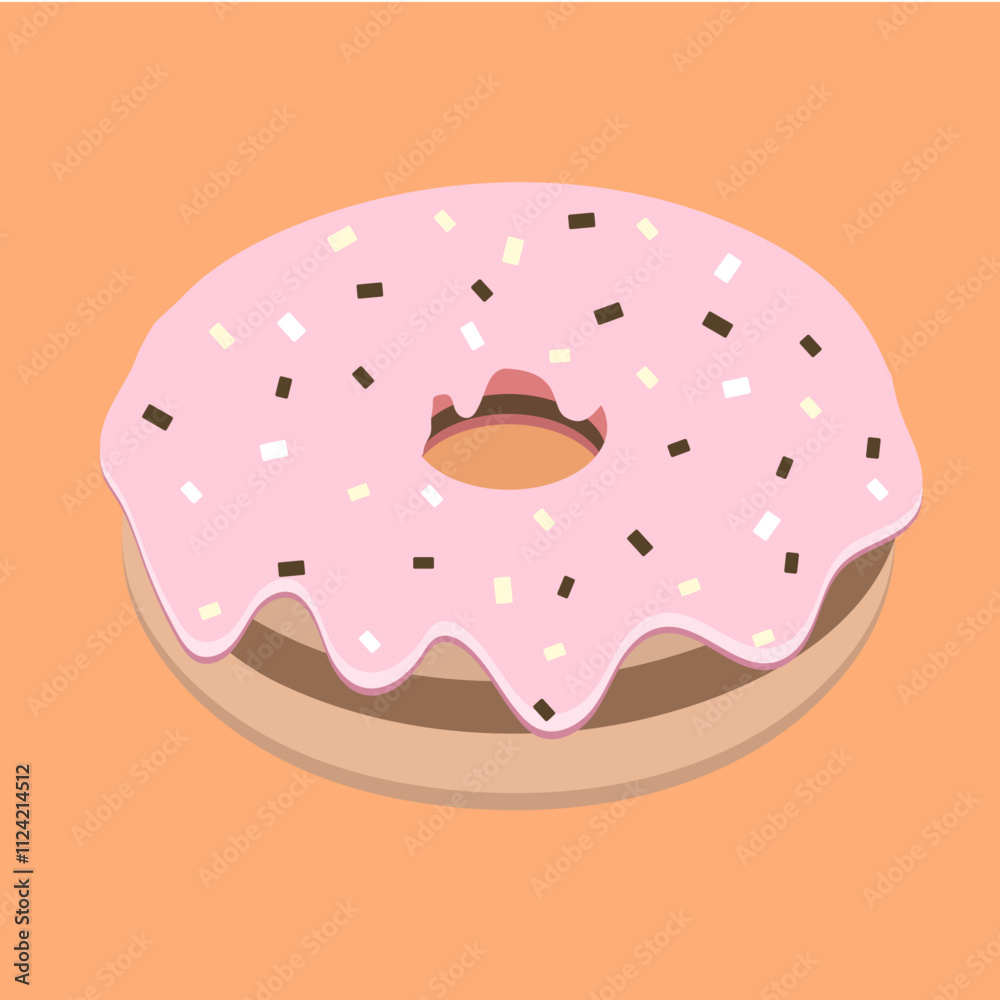 illustration of a donut illustration of a donut