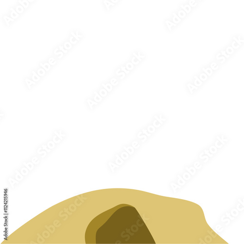 Cavern tunnel in mountain 