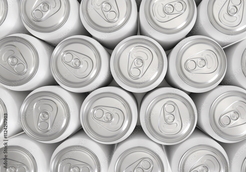 Aluminum can drinks or soda aluminum can. top view Aluminum can drinks or soda aluminum can. top view