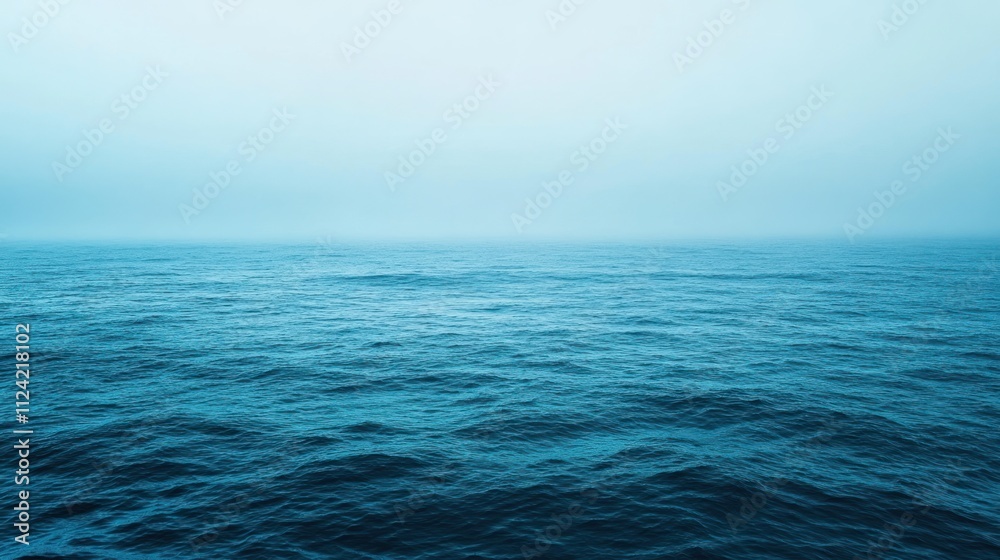 Fototapeta premium A gradient of ocean blues, from shallow turquoise to deep navy