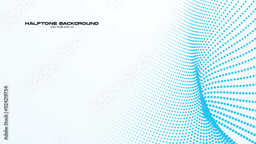Wallpaper Mural Blue gradient halftone abstract background for backdrop or presentation Torontodigital.ca