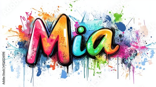 Mia Graffiti Wall Art