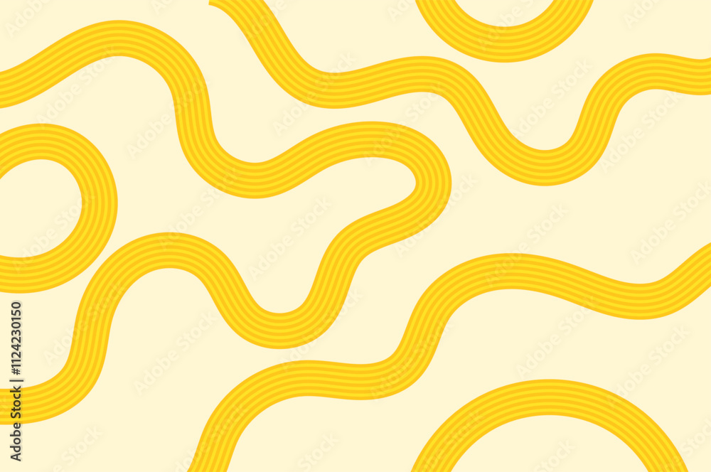 Noodle pattern poster