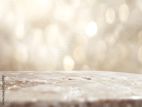 A softly blurred background with a textured surface in the foreground, creating a serene ambiance.