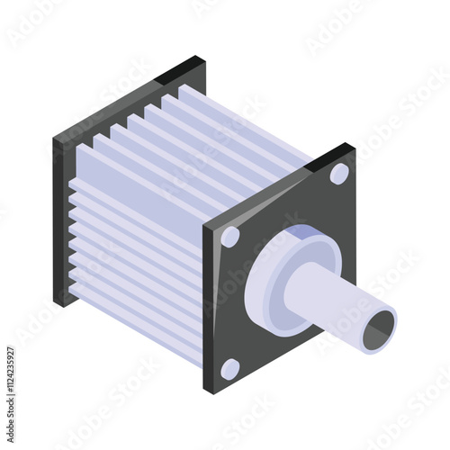 Get your hold on this beautifully designed vector of electric motor