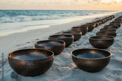 Coastal singing bowls photo