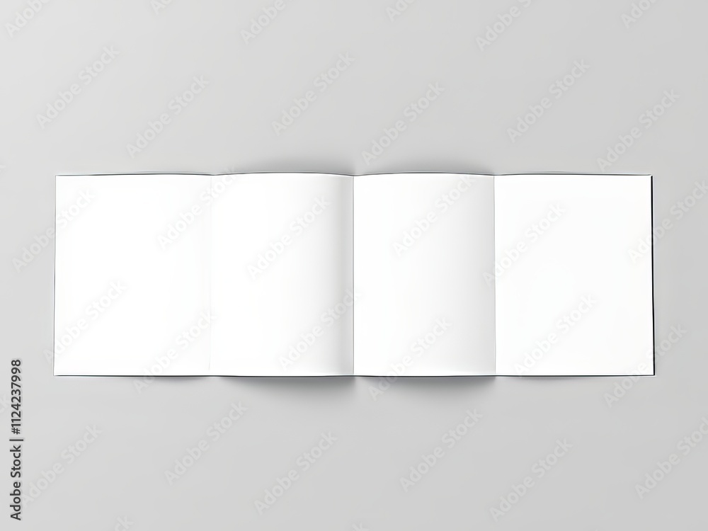 AI Brochure Mockup - White on Gray - Vibrant Vivid Photos AI Brochure Mockup - White on Gray - Vibrant Vivid Photos