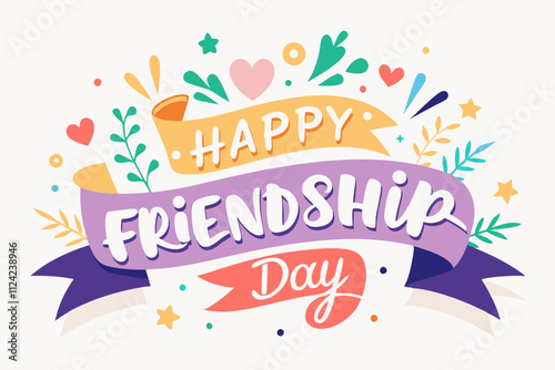 Happy Friendship day greeting card