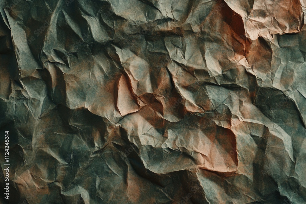 A high-resolution crumpled paper texture displaying realistic folds and creases, perfect for backgrounds and artistic projects A high-resolution crumpled paper texture displaying realistic folds and creases, perfect for backgrounds and artistic projects