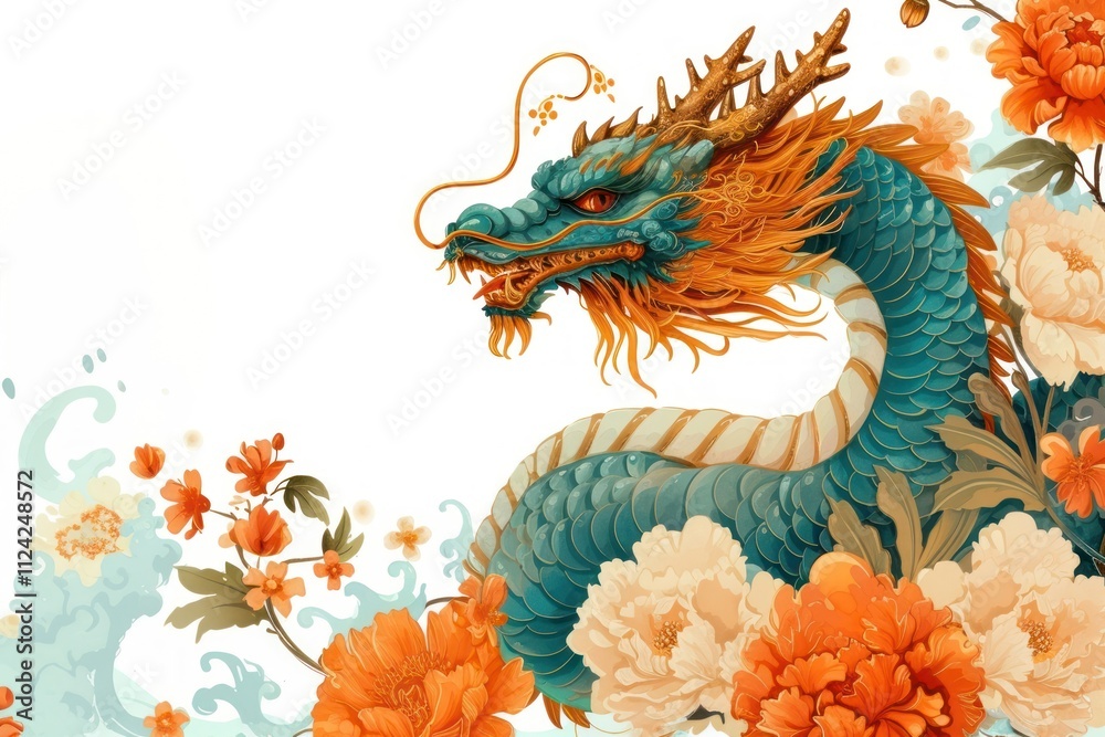 Obraz premium Dragon pattern art creativity.