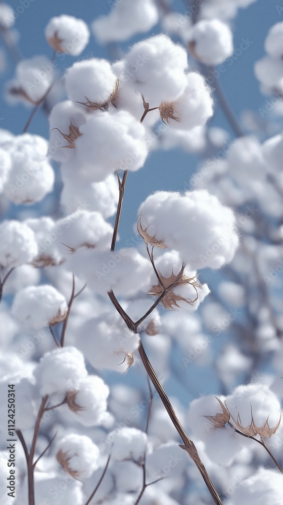 Background: fluffy white cotton flowers Background: fluffy white cotton flowers