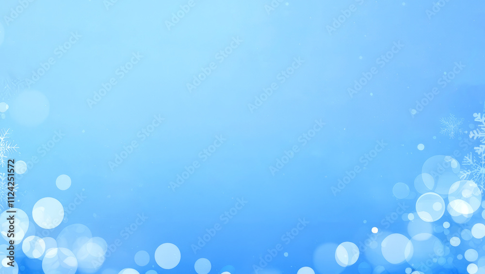 Abstract blue bokeh light winter snow christmas background design Abstract blue bokeh light winter snow christmas background design