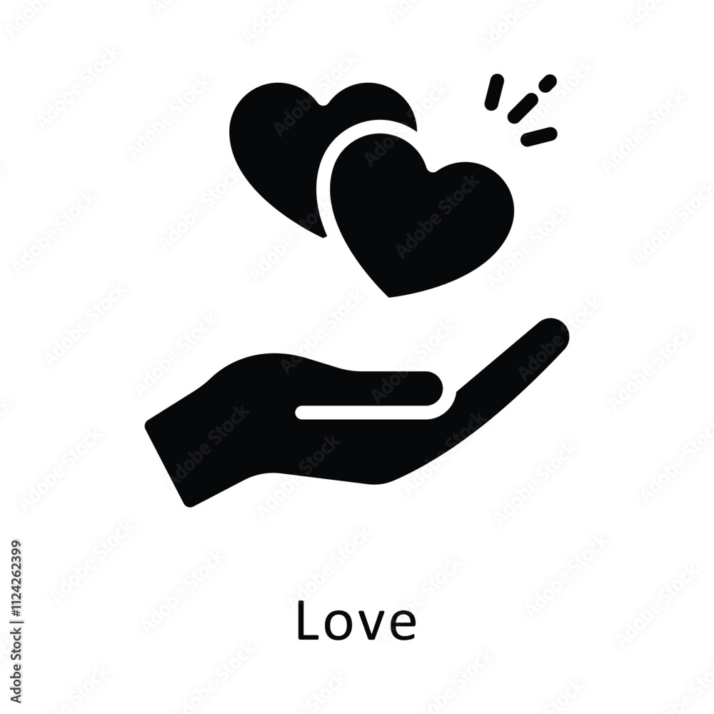 Love Vector Gylph Icon. Eps file 10 Love Vector Gylph Icon. Eps file 10