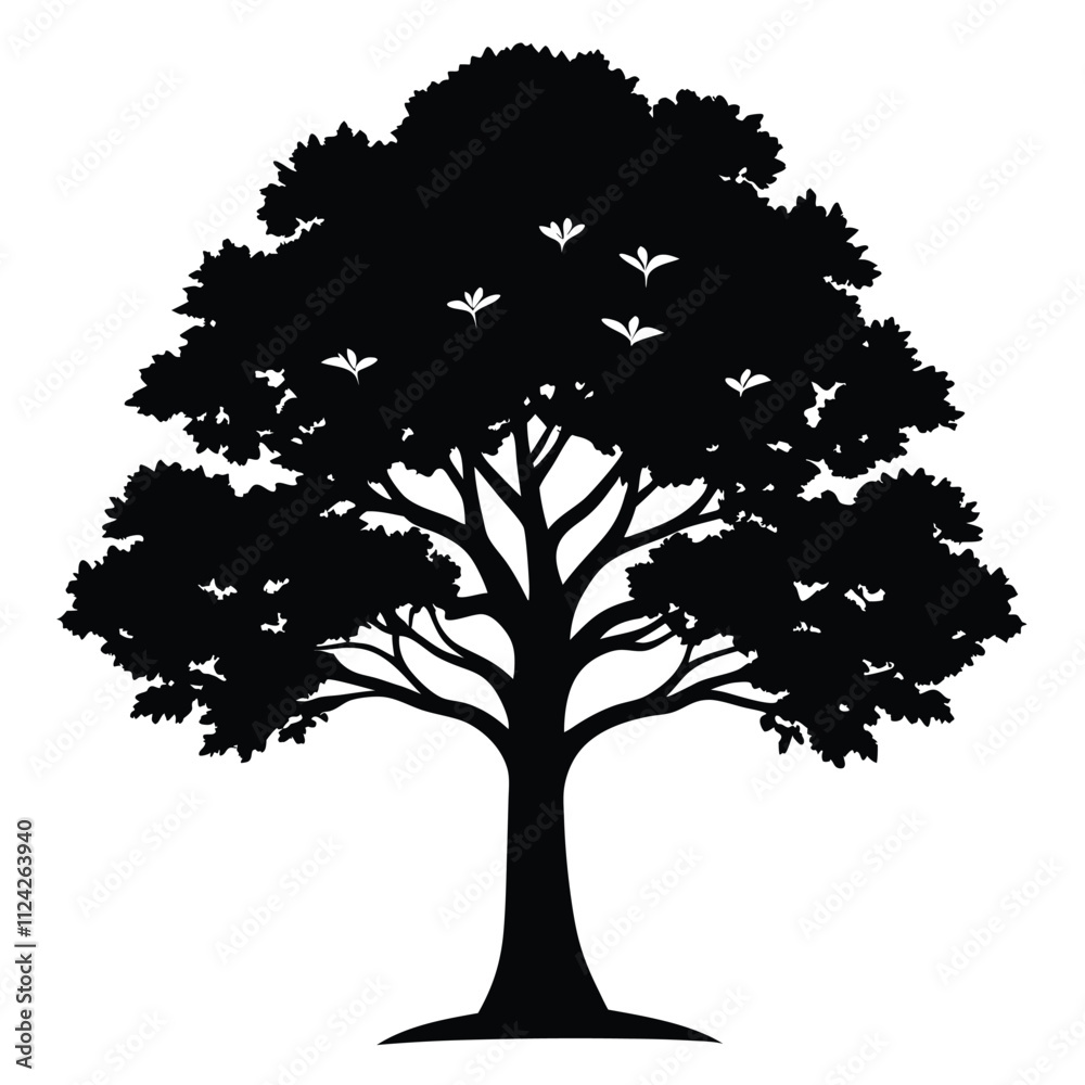 Fototapeta premium silhouette of a tree