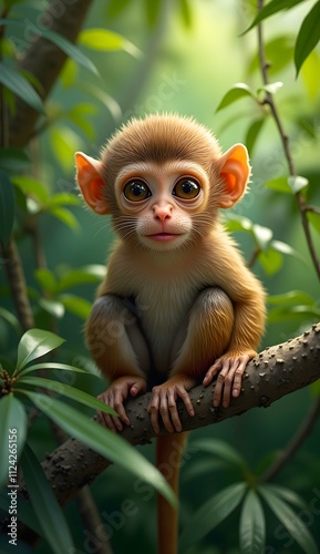 monkey in the jungle