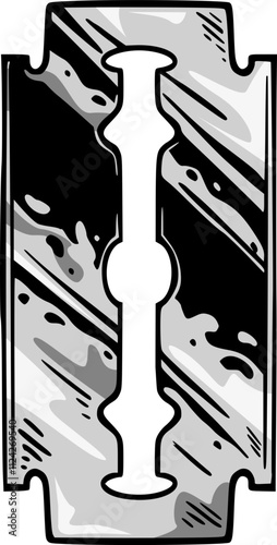 Razor Baber Tool Vector Illustration