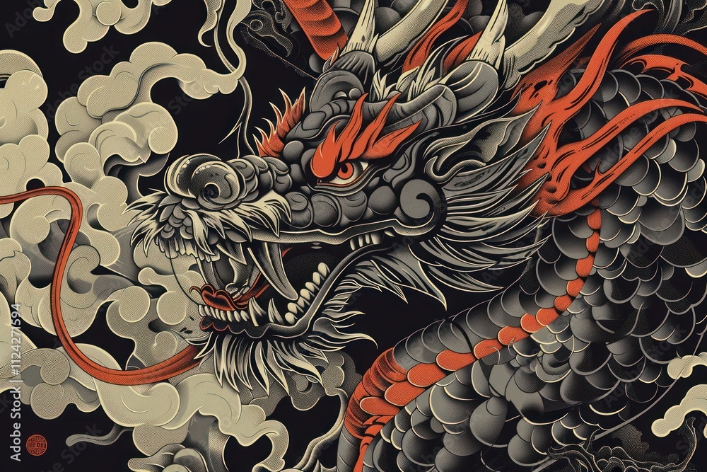 Traditional Asian Dragon dragon representation creativity. Traditional Asian Dragon dragon representation creativity.