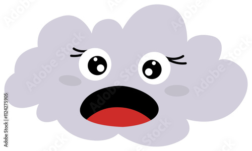 Vector Illustration of Cloud