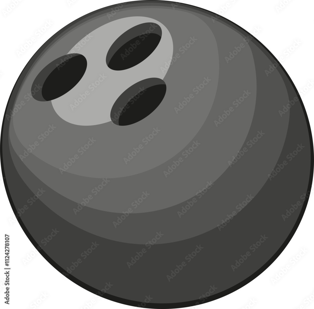 Fototapeta premium Vector Illustration of Bowling Ball Sport Equipment