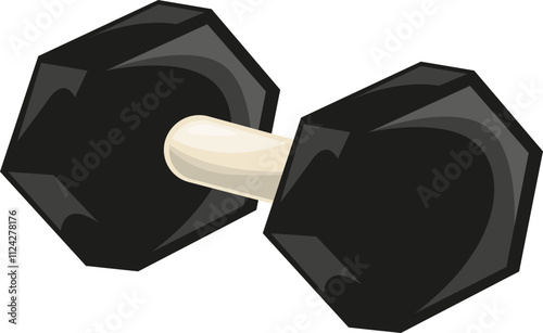 Vector Illustration of Dumbell Gym Sport Equipment