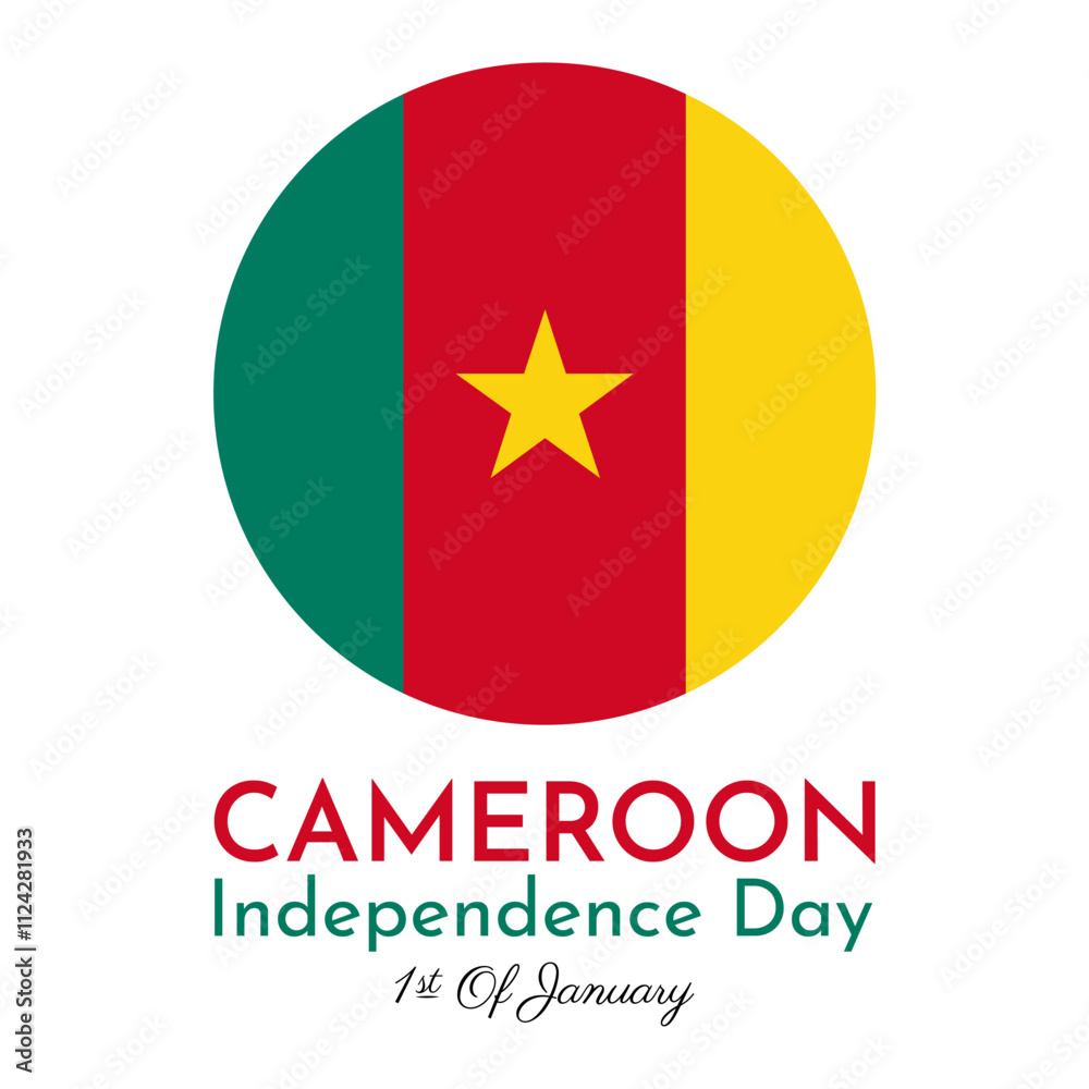 Independence day of Cameroon background. Vector illustration Independence day of Cameroon background. Vector illustration