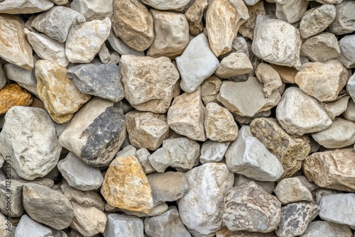 Seamless texture of gravel or rubble for construction photo