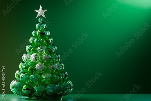 Elegant Green Christmas Tree Ornament Decor