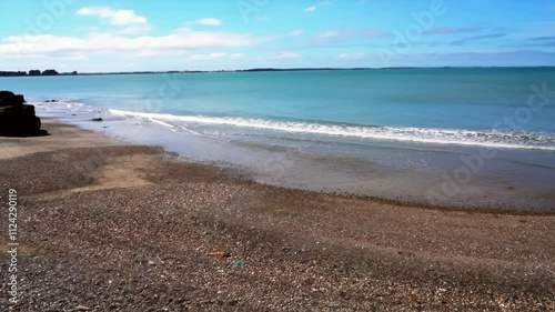 Riverton Gemstone Beach on a Sunny Day, Stunning Coastal Views photo