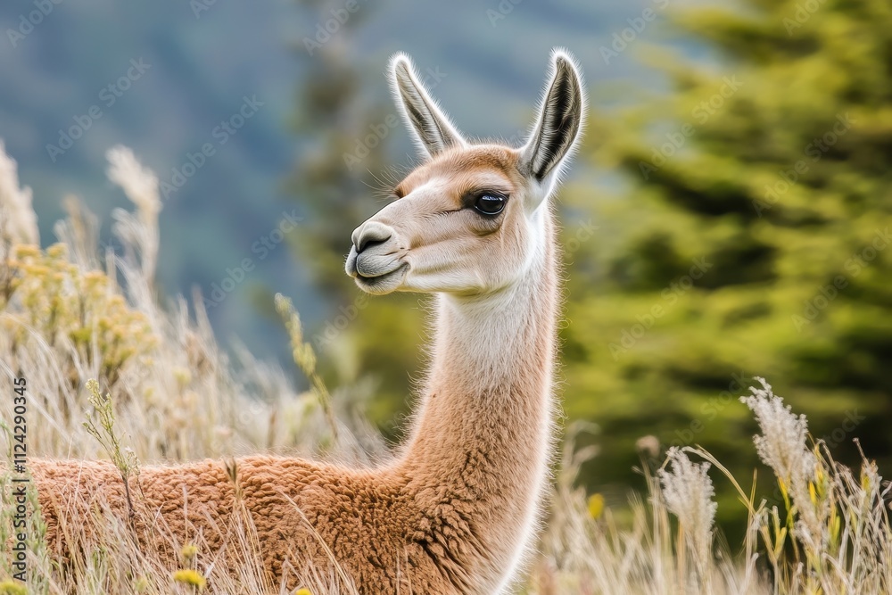 The guanaco a South American camelid related to the llama is one of two wild camelids alongside the higher elevation vicuña The guanaco a South American camelid related to the llama is one of two wild camelids alongside the higher elevation vicuña