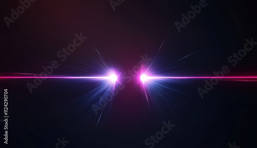 a second before the collision of two energy streams