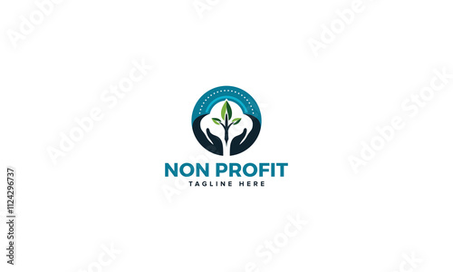 Innovative Charity Logo Vector Design, Nonprofit Logo Collection for Community Care