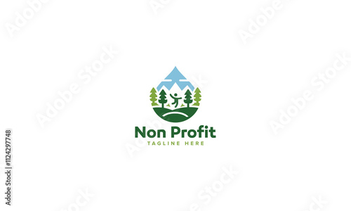 Innovative Charity Logo Vector Design, Nonprofit Logo Collection for Community Care